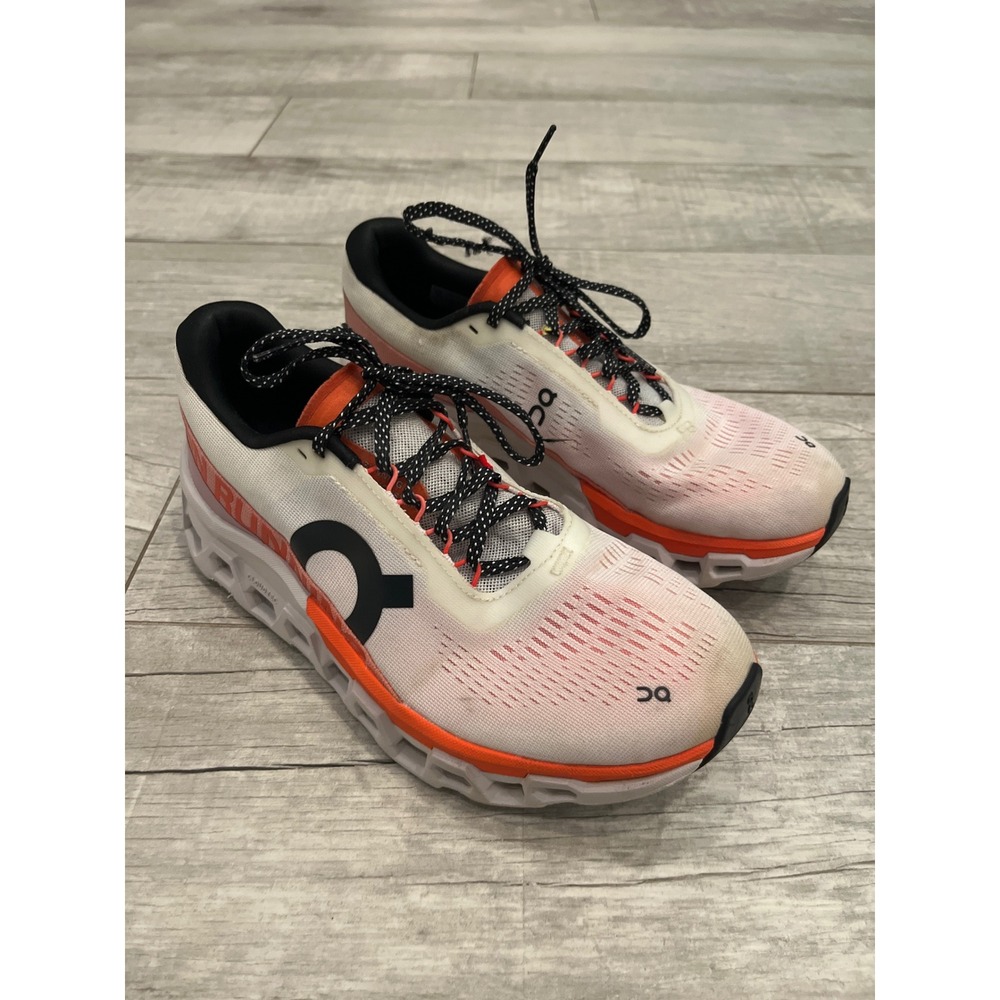 ON Running Cloudswift Women's White‎ Orange Athletic Shoes USW 10 UK 8